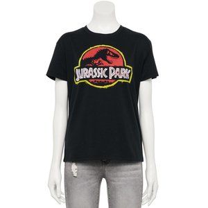 JURASSIC PARK Licensed Women's Juniors Graphic Tee Shirt NWT